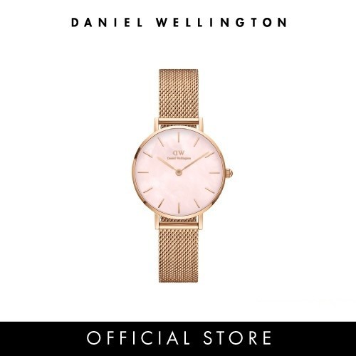Daniel Wellington นาฬิกา Quadro Pressed Rose Gold MOP สีโรสโกลด์