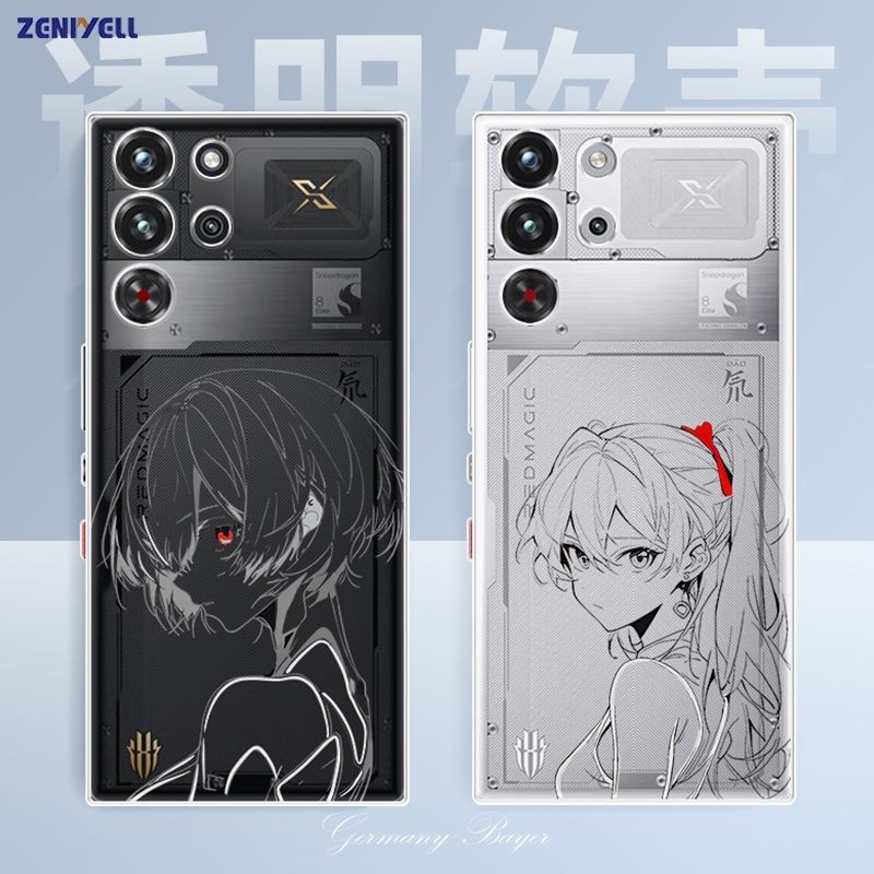 สําหรับ Nubia Red Magic 10S Pro เคสโทรศัพท์ Red Magic 10 Pro + โปร่งใสเต็มรูปแบบ Soft Case Asuka ฝาค