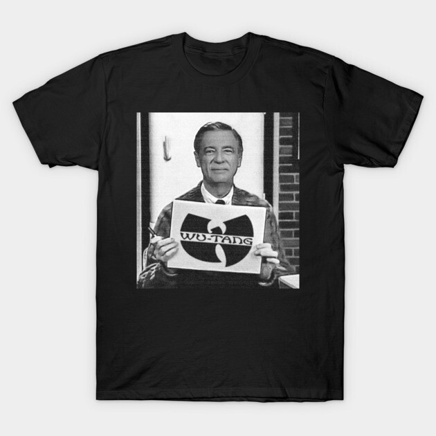 เสื้อยืด Vintage Vintage Mr. Rogers - Dj Turntables hip hop Wu tang clan T-Shirt แท้ Cotton 100%