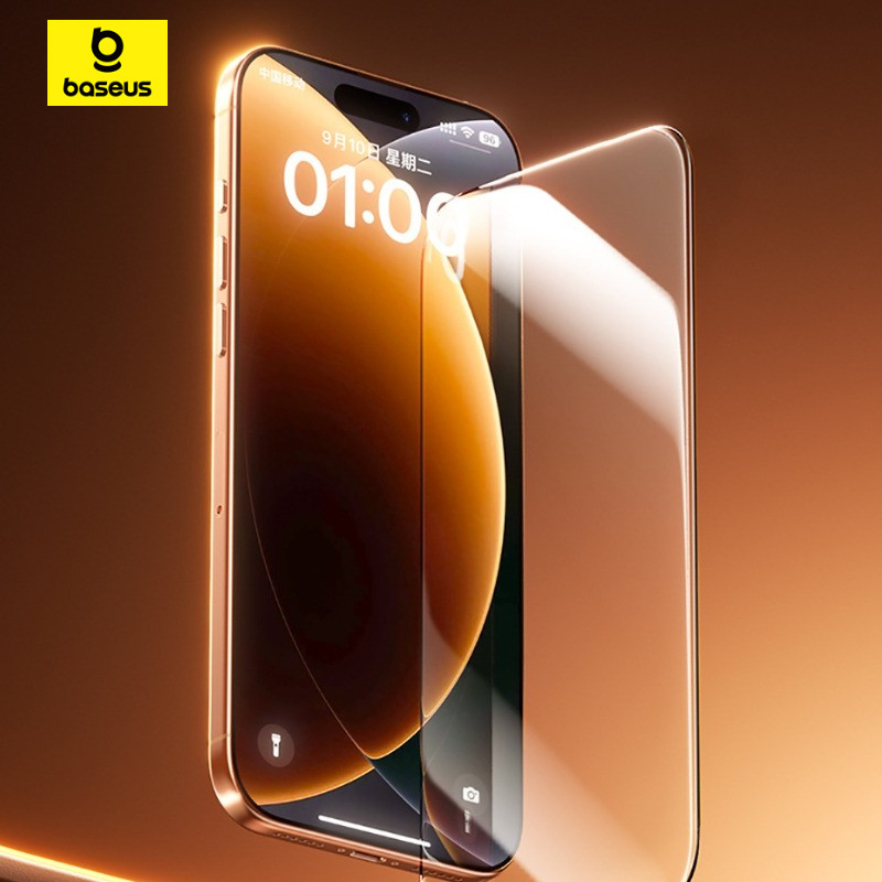 Baseus HDปกป้องหน้าจอสําหรับiPhone 17 Pro Max CorningกระจกนิรภัยสําหรับiPhone 17Pro Plus Clear Anti-Peepingฟิล์มป้องกัน