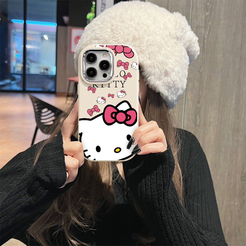 SAMSUNG Big head Bow KT CatสําหรับSamsung A02 A03 A04E A03S A02S A04 A05 A05S A10 A10S M01S A11 A12 