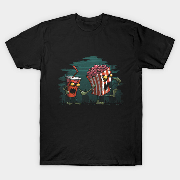 เสื้อยืด Vintage Horror Movie Essentials T-Shirt แท้ Cotton 100% สีพื้น การ์ตูน y2k คอกลม สไตล์