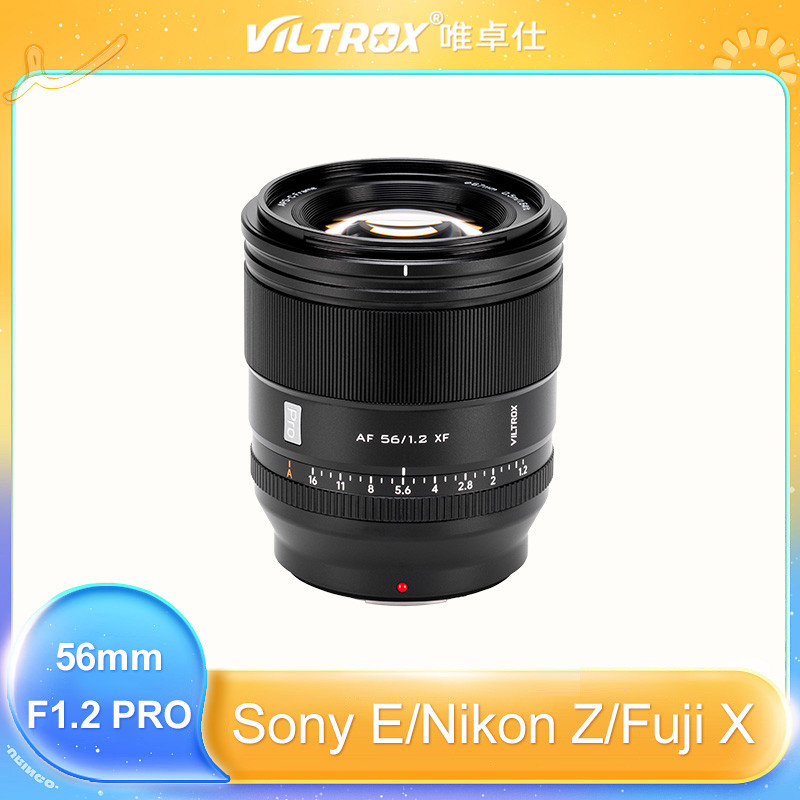 Viltrox 56mm F1.2 PRO APS-C Auto Focus รูรับแสงขนาดใหญ่ภาพกล้องเลนส์สําหรับกล้อง Fuji XF Sony E Niko