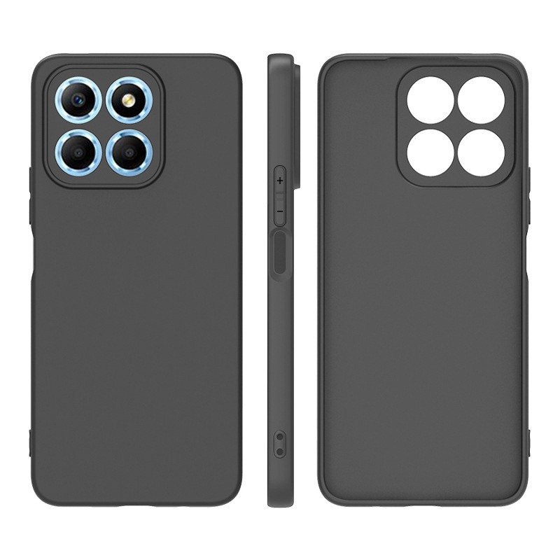 เคสสําหรับ Honor X6b JDY-LX1 JDY-LX2 คลาสสิกสีดําซิลิโคน TPU นุ่มฝาหลัง