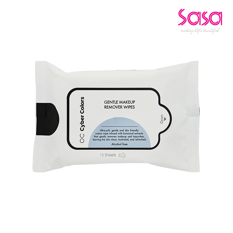 Cyber Colors Gentle Makeup Remover Wipes  (15pcs)