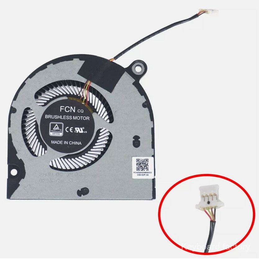 เหมาะสําหรับ Acer SPIN5 SP513-55N SP513-52N N19Q7 N19Q8 พัดลมใหม่ 4 เข็มพัดลมระบายความร้อน