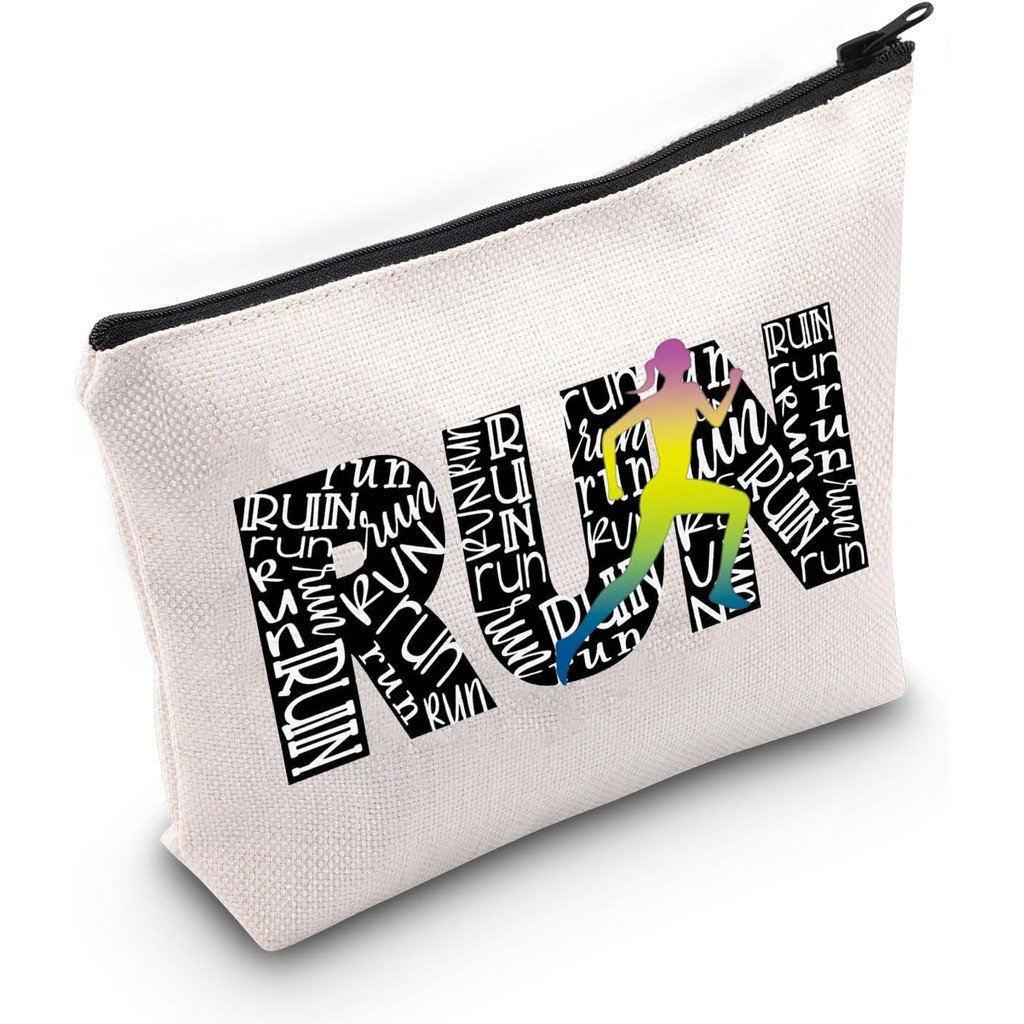ZJXHPO Running Lover Gift Female Runner Survival Kit Marathon Lover Cosmetic Bag Running Team Inspir