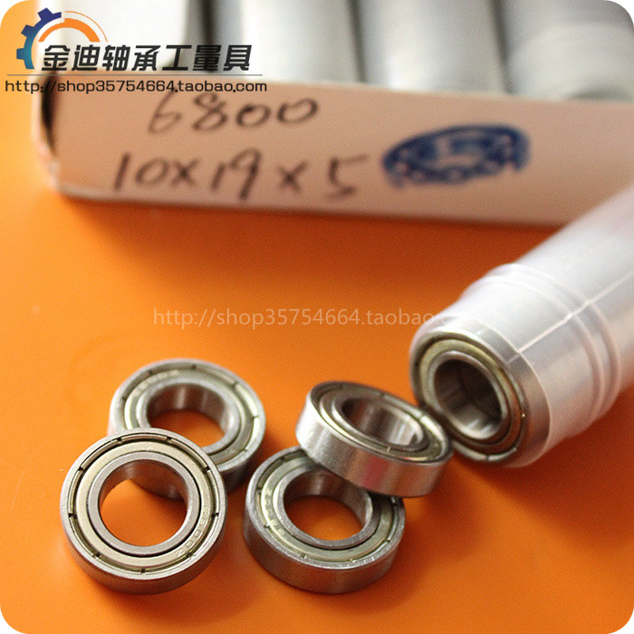 ในประเทศ Deep Groove Ball Mini Thin Wall Bearing 6800ZZ 6800-2Z 61800-ZZ ขนาด 10 * 19 * 5