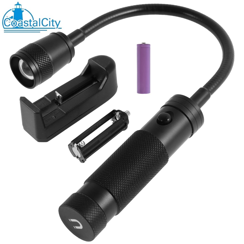 ไฟ LED ทํางาน 350 Lumen ไฟฉายคอแบบยืดหยุ่นพร้อมฐานแม่เหล็กปรับ Zoomable Camping Light ไฟฉาย LED แบบพ