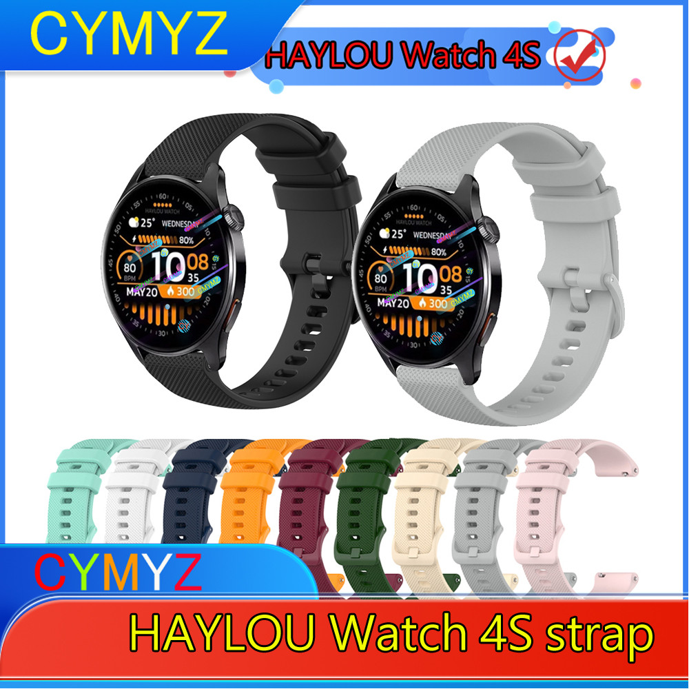 HAYLOU Watch 4S Smart Watch Strap สายซิลิโคน HAYLOU Watch 4S Strap สายรัดข้อมือกีฬา