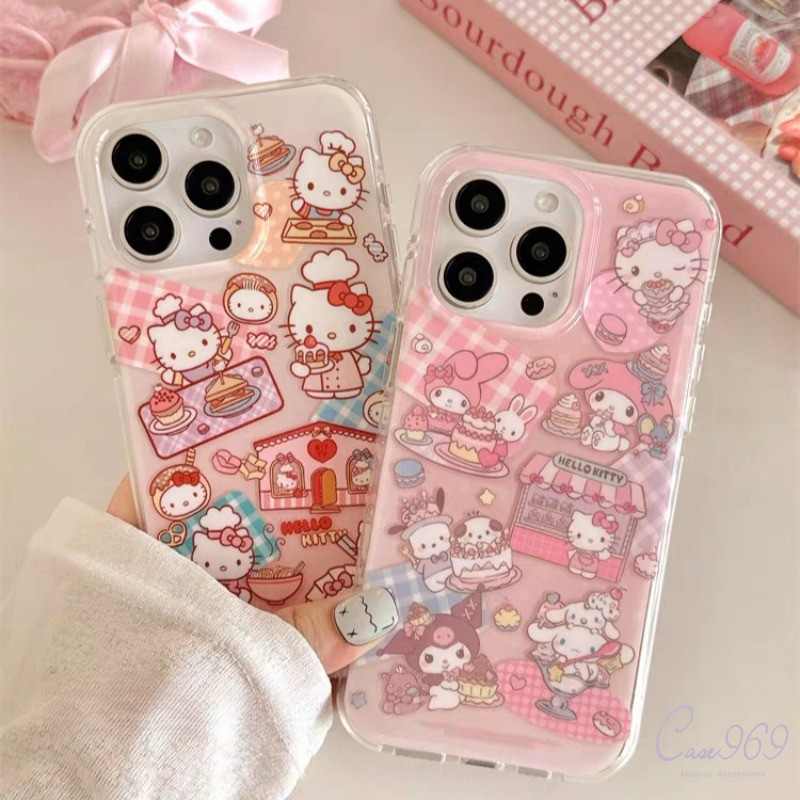 เคสไอโฟน Vivo Y29 Y19S Y100 Y20 Y18 Y27 Y03 Y21 Y91c Y36 Y16 Y28 Y22 Y91 Y17 Y15 Y51 น่ารักเฮลโลคิตตี้เมโลดี้ปก IMD ใหม่