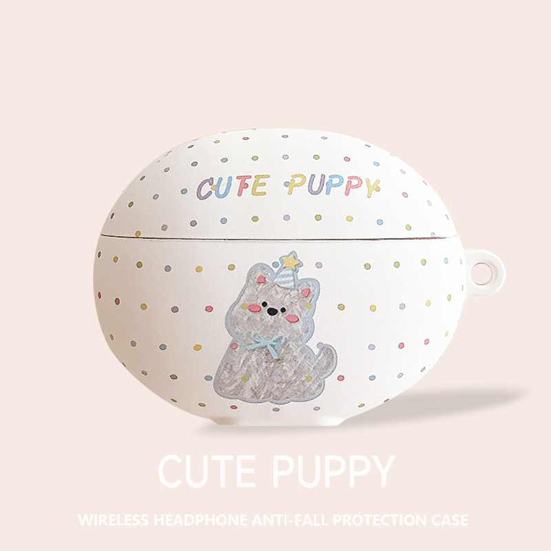 Freebuds 7i สําหรับ huawei freeclip ชุดหูฟัง polka dot ลูกสุนัขป้องกันกรณี freebudspro4 บลูทูธ 5i 7i freebuds6i กล่องไร้สาย freebudspro3