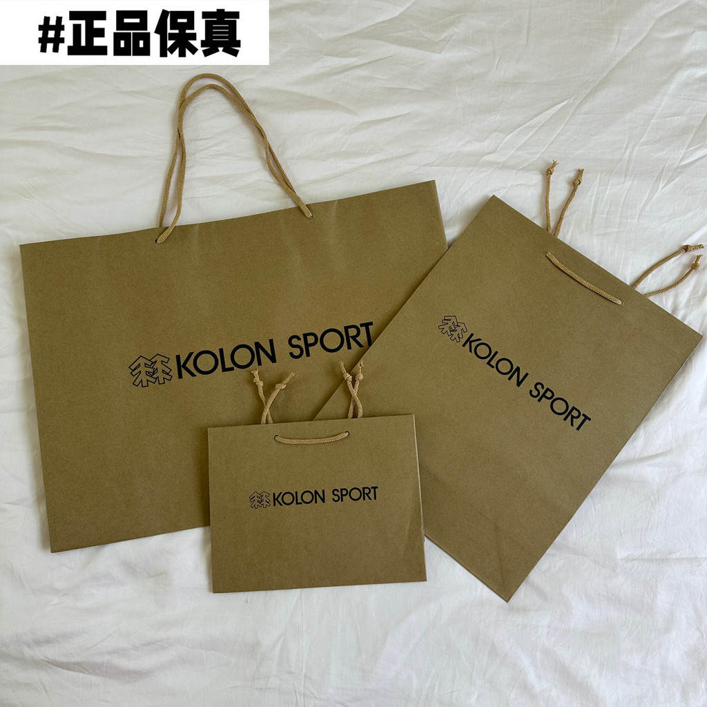 ถุงของขวัญ ถุงกระดาษ tote bag KOLON SPORT KOLON SPORT Paper Bag Tote Bag Counter ของแท้รองเท้าเสื้อผ