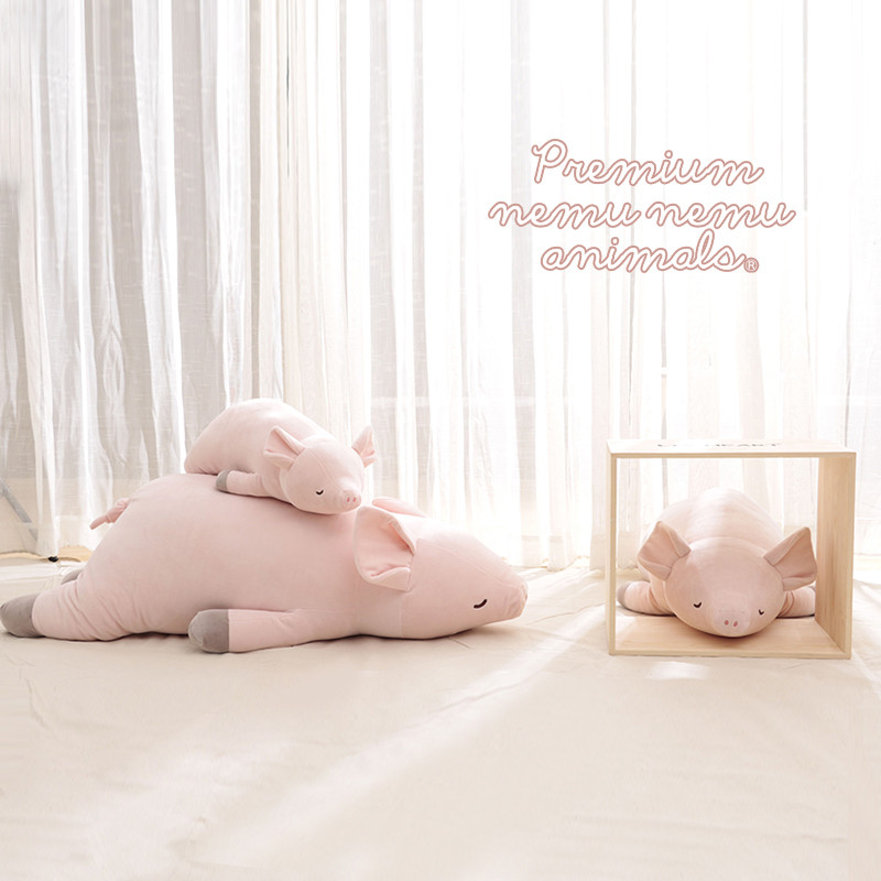 [ของขวัญทานาบาตะ] LIVHEART Piggy Pillow Doll Plush Toy Piggy Doll Soothing Hug Sleeping Doll