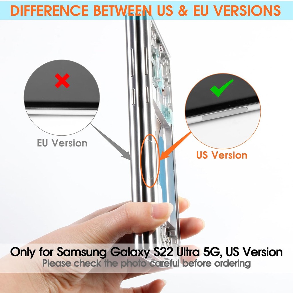 เปลี่ยนหน้าจอ OLED สําหรับ Samsung Galaxy S22 Ultra 5G S908 จอแสดงผล LCD สําหรับ Samsung S22 Ultra D