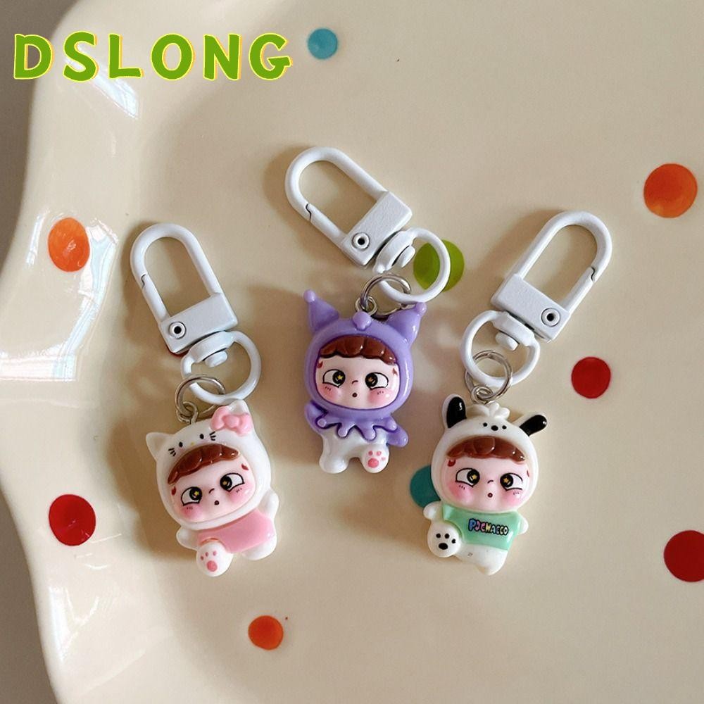 DSLONG จี้ห้อยกระเป๋า, ของขวัญ Sanrio Heyone Ozai พวงกุญแจ, พวงกุญแจการ์ตูนเรซินคอสเพลย์
