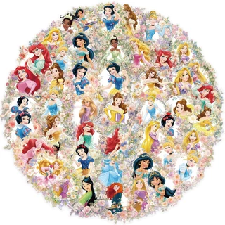 50 ชิ้นดิสนีย์ที่ได้รับอนุญาตอย่างเป็นทางการต้นฉบับการ์ตูนดอกไม้เจ้าหญิงสติ๊กเกอร์กราฟฟิตี-สติ๊กเกอร์ตกแต่งกันน้ําสําหรับกรณีโทรศัพท์ขวดน้ําและหน