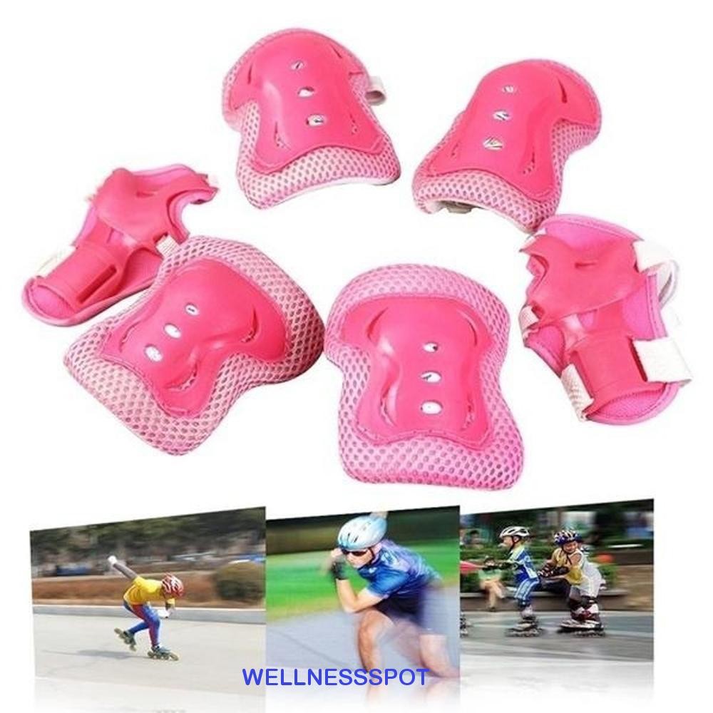 WELLNESSSPOT สนับเข่า 6 in 1 สำหรับ inline skates และกิจกรรมกลางแจ้ง