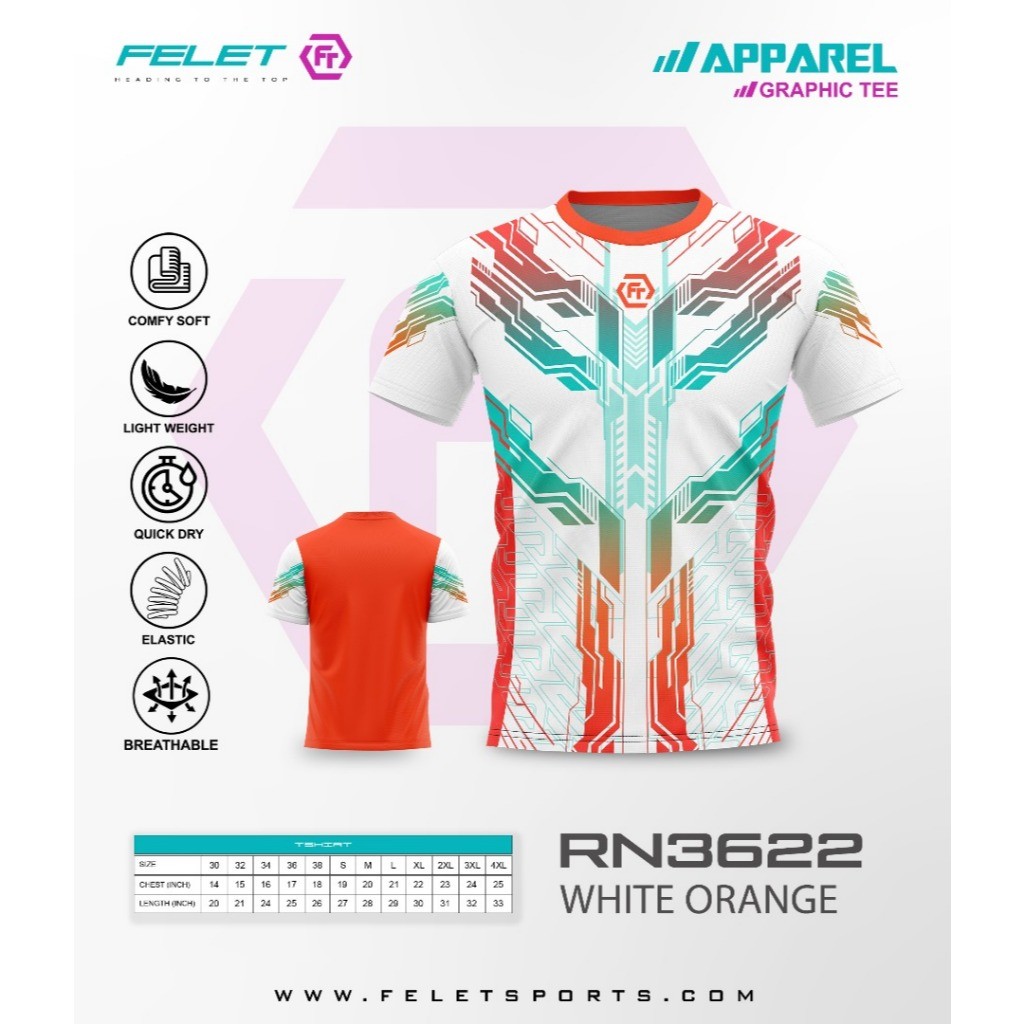 เสื้อเชิ้ต FELET BADMINTON RN3622