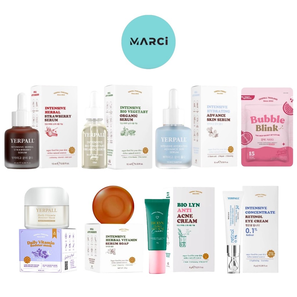 YERPALL เซรั่มสตรอเบอรี่ /มาร์คม่วงหน้าสด /เจลแต้มสิว /วิตามินแก้มใส /สบู่เซรั่มสด /เซรั่มผัก / แอดว