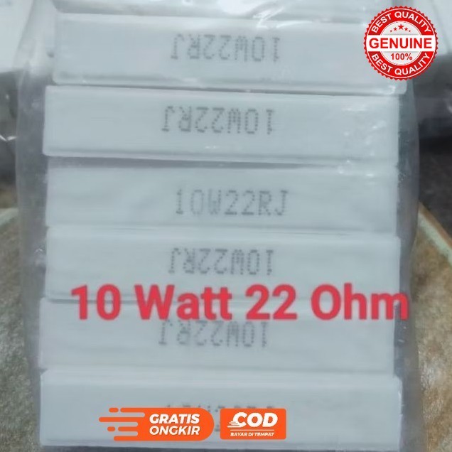 10 WATT CHALK RESISTOR 20 22 47 220 OHM