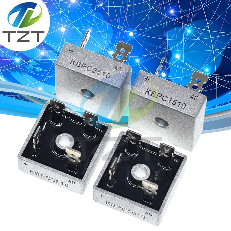 ชิปเดิม KBPC1510 KBPC2510 KBPC3510 KBPC5010 15A 25A 35A 50A 1000V kbpc5010
