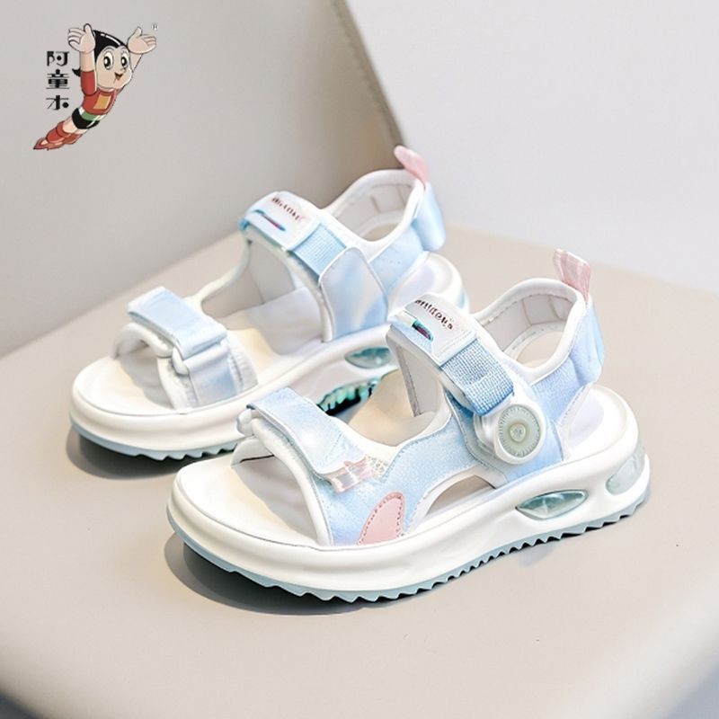 รองเท้าแตะไม้Astro Boy สำหรับผู้หญิง น้ำหนักเบา ดีไซน์เจ้าหญิง ฝ่าพื้นมяมือจัด