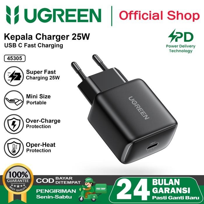 UGREEN เครื่องชาร์จสําหรับ PPS USB C ถึง USB C Super FAST ชาร์จ 25W 45W 100W