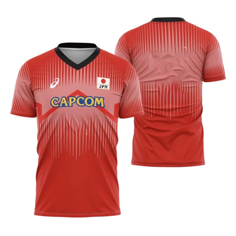 เสื้อยูกาต้านิ่งแขนสั้นทีมญี่ปุ่น สำหรับ VNL 2023 มีลายเซ็นของ ISHIKAWA, RAN และ NISHIDA