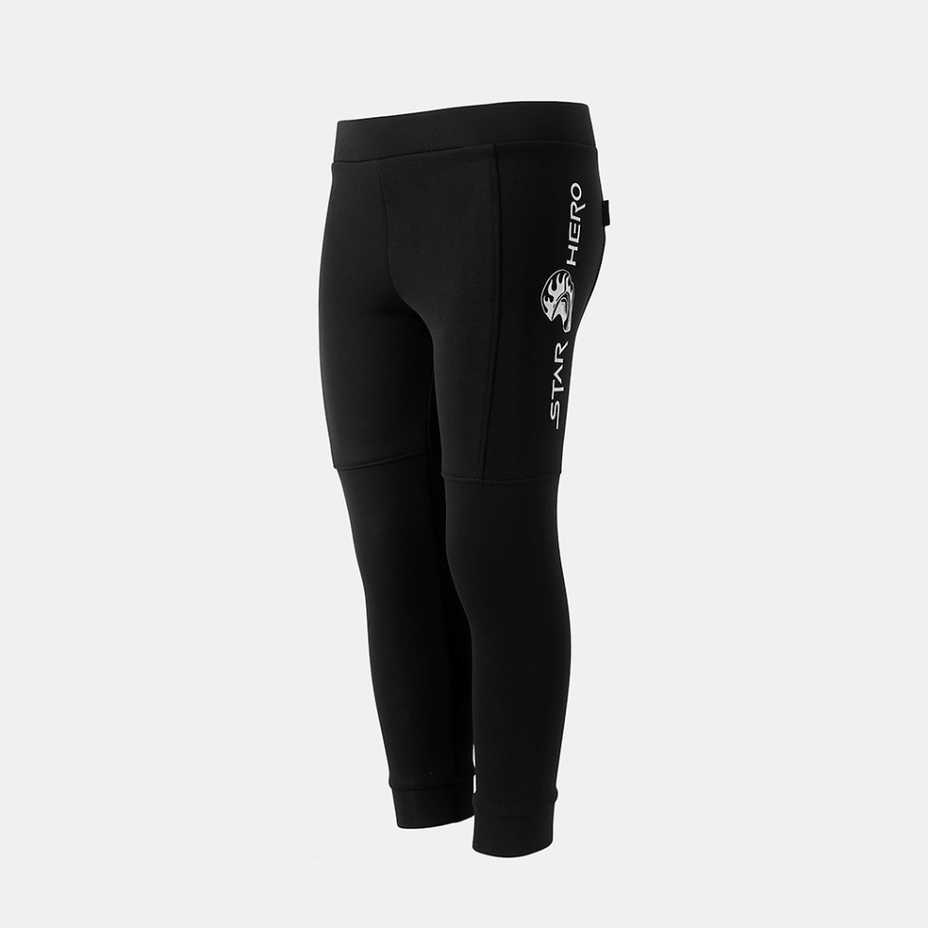 ALIBAXSTORE STAR N HERO Kids Push Bike Pant Jet Black 2-7yo