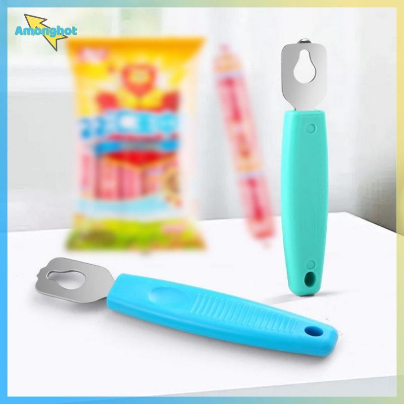 Amonghot> สแตนเลส Ham Sausage Opener ไส้กรอก Peeler ไส้กรอกย่างที่เปิดพิเศษ Home Kitchen Bar ร้านอาห
