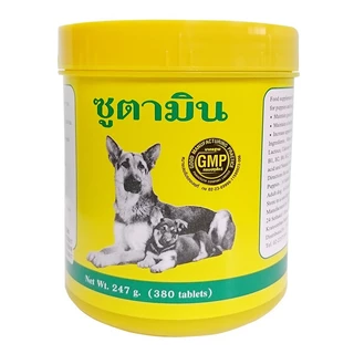 +ล็อตใหม่+ ซูตาวิท Zootavit 380 เม็ด (ม่วง) วิตามินสุนัข เสริมแคลเซียม กระดูก กล้ามเนื้อ