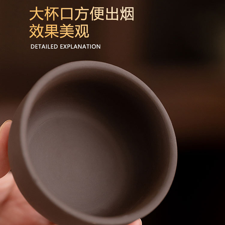 【Yuanyi】เครื่องหอมเซรามิก หลายฟังก์ชัน ใช้แห้งเผาได้ เตาเผาผงเครื่องหอม ฐานอุ่นชา โคมน้ำมันหอมระเหย สำหรับห้องนั่งเล่น โต๊ะน้ำชา/紫陶香薰爐 ราคา ถูกที่สุด ดีลบีเคเค แกลเลอรีภาพที่ 5