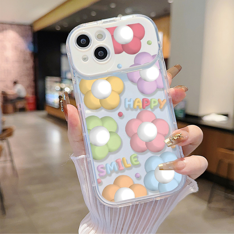 จัดส่งในพื้นที่ เคสกระจกแต่งหน้า สีชมพู โรแมนติก น่ารัก For IPhone16 15 14 13 11 6 7 8 plus Pro Promax X XR XSMAX HZJ154