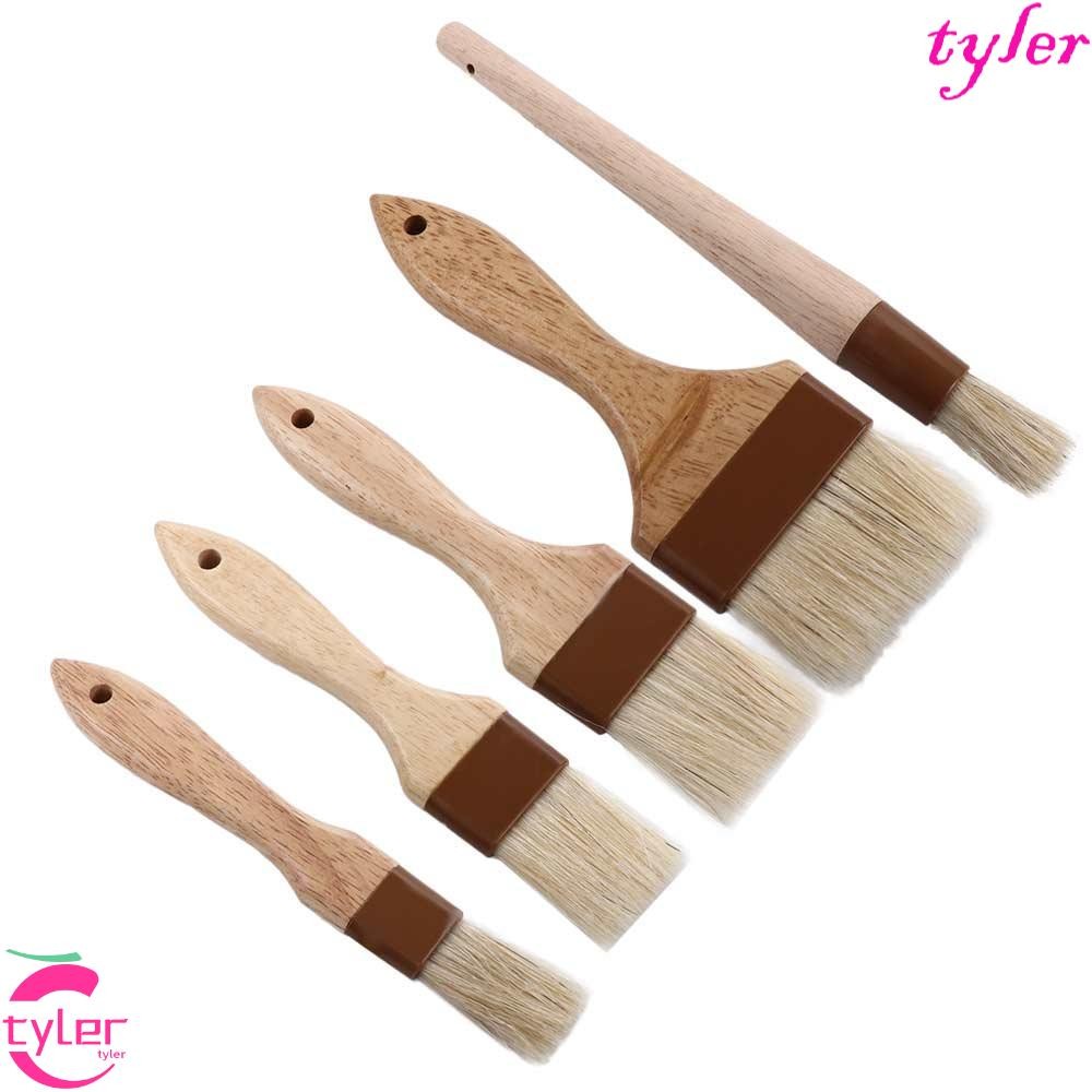 TYLER Pastry Brush ทําอาหารบาร์บีคิวหมูป่าขนแปรงย่างครัวซอส Baster