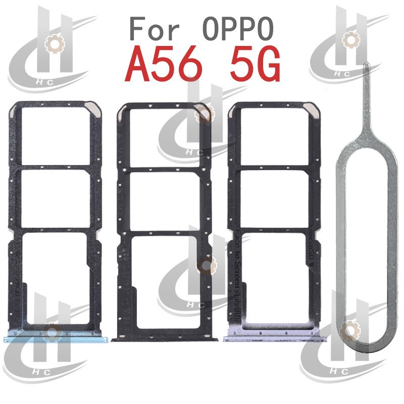 สําหรับ OPPO A56 5G ซิมการ์ดถาดผู้ถือผู้ถือบัตร Reader SD Slot อะแดปเตอร์อะไหล่