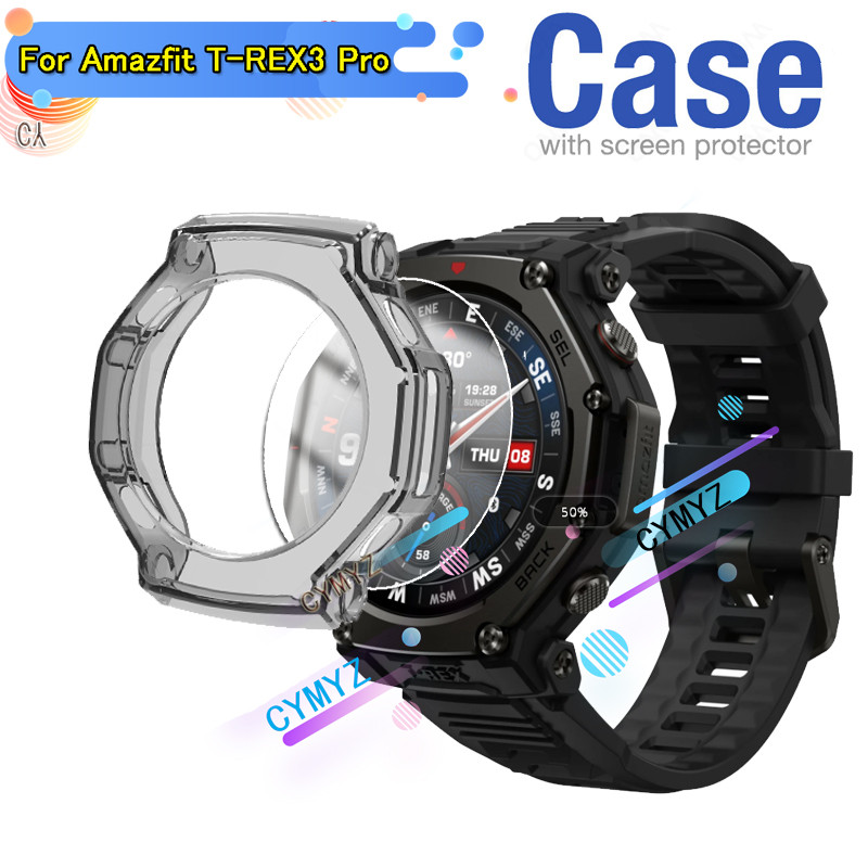 Amazfit T REX3 Pro กรณีซิลิโคนป้องกันกรณี Amazfit T REX 3 Pro ป้องกันหน้าจอป้องกัน Amazfit T REX3 Pr