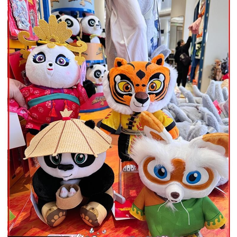 ปักกิ่ง Kung Fu Panda 4 Fox Xiaozhen นักรบมังกรรูปตุ๊กตาของเล่นเด็ก