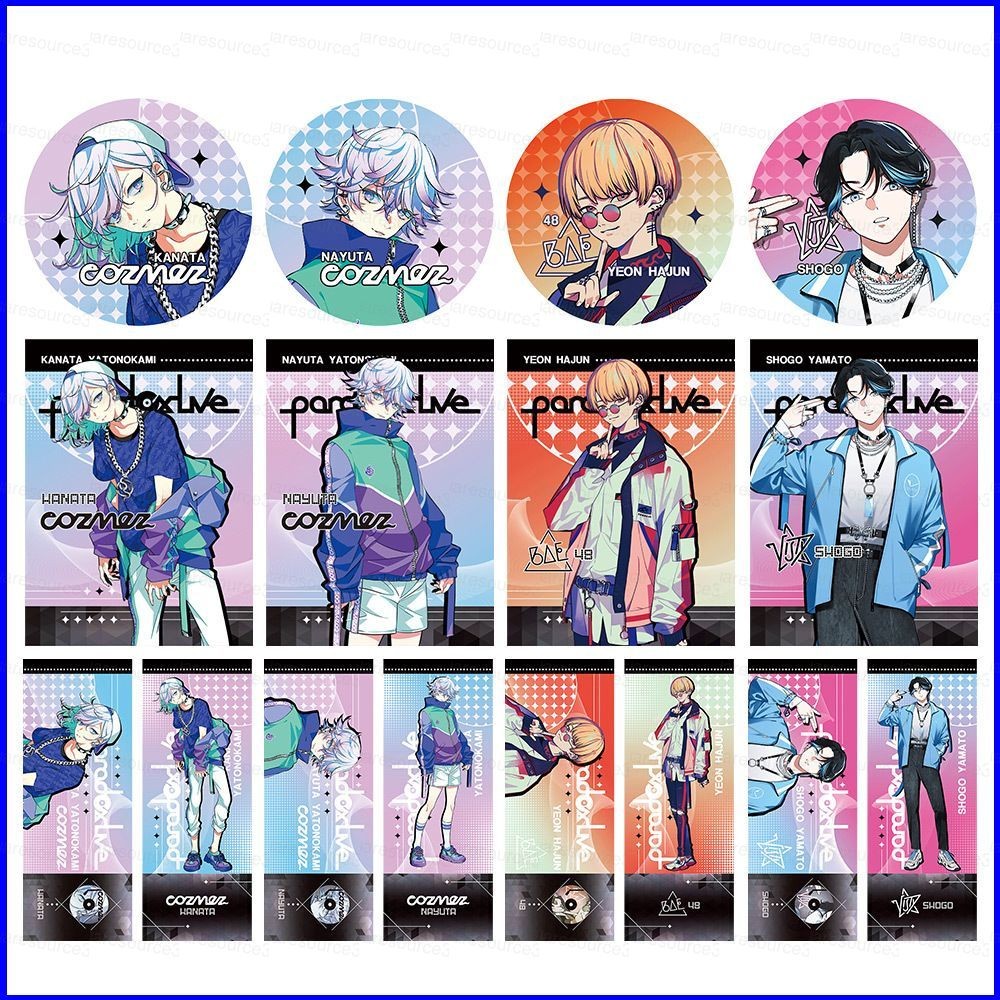 SQ3 Paradox Live Badge อะนิเมะ Pins การ์ตูนรอบเข็มกลัดกระเป๋าจี้ Kanata Nayuta Yeon Hajun Shogo ของข
