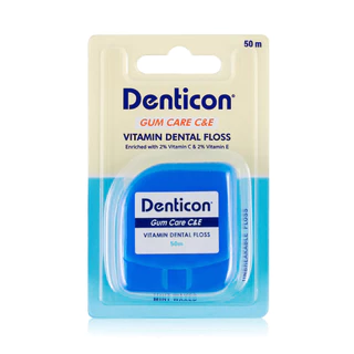 Denticon Dental Floss C E 50m เดนติคอน ไหมขัดฟัน กัมแคร์ ซีแอนด์อี.