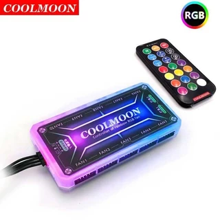 RGB Cooling Fan Controller กล่องควบคุมไฟ RGB พัดลมระบายความร้อน พัดลมเคสคอม ARGB HUB