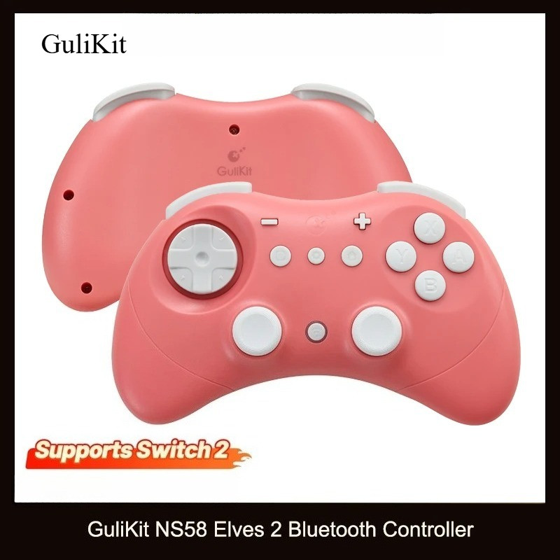 GuliKit NS58 Elves 2 ตัวควบคุมเกมสําหรับสวิตช์/สวิตช์ 2 Windows Android บลูทูธเกมแพดรองรับ Switch2 W