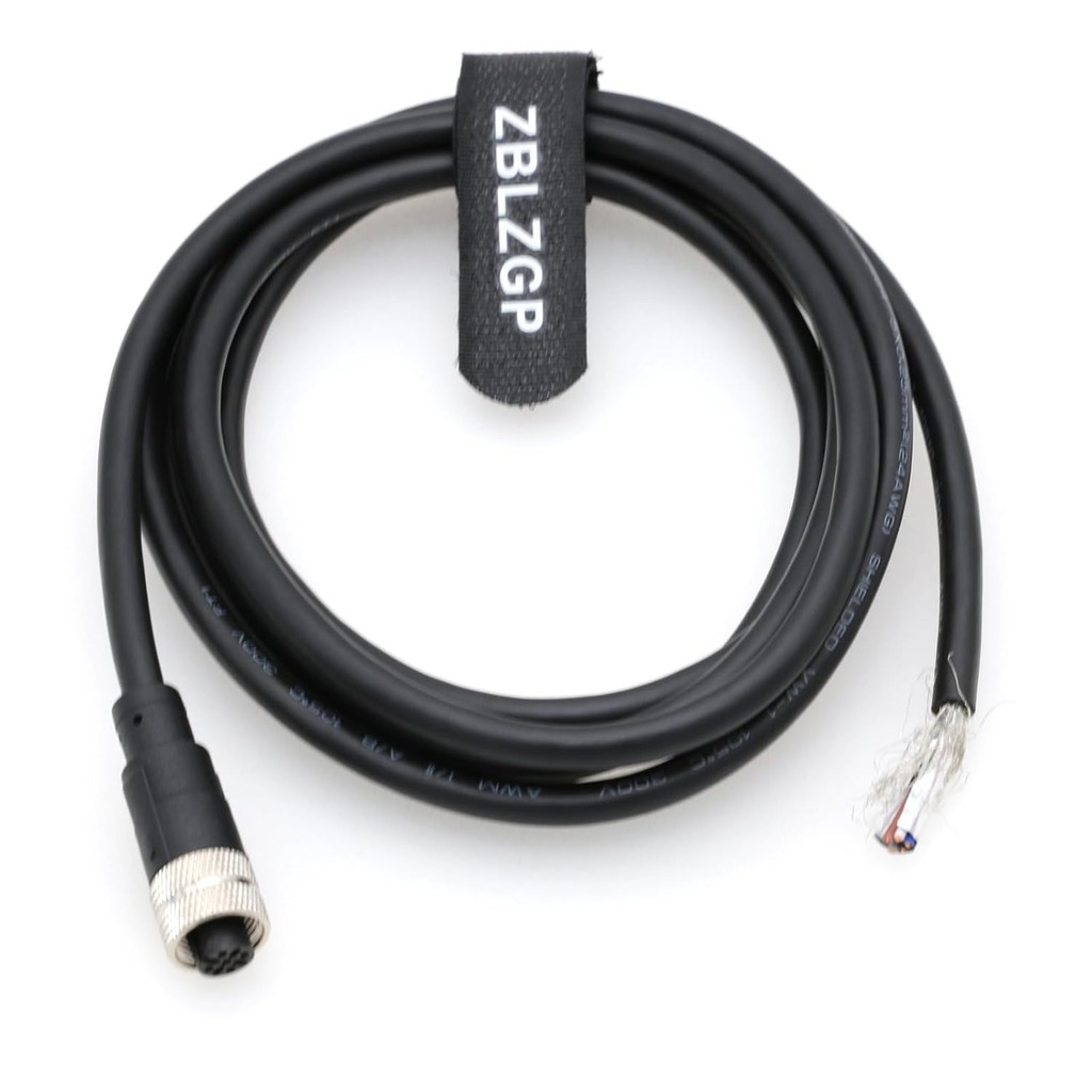 M12 A-Coded ช่องเสียบตัวเมีย 5 พินเป็นสายไฟ, คอนแทคเลนส์เคลือบทอง, ความต้านทานการสัมผัสต่ํา, สําหรับ