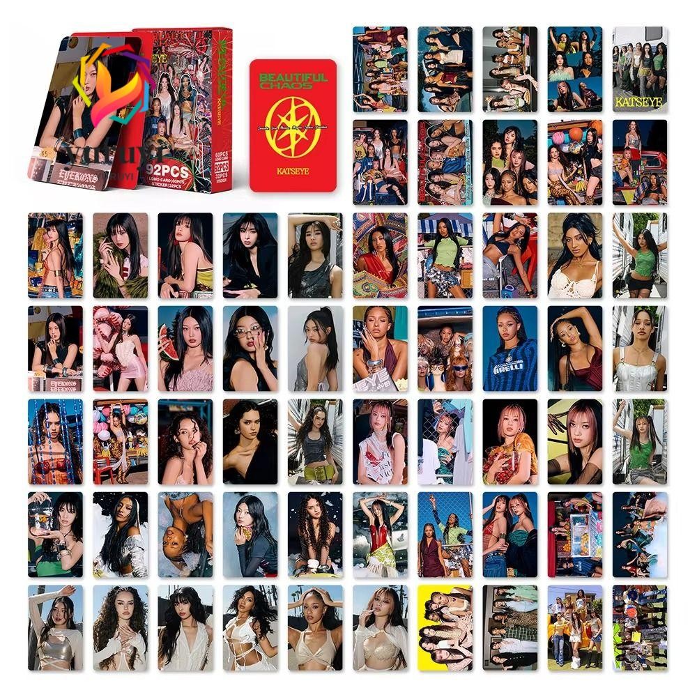 YURUYI 92 ชิ้น/เซ็ต KATSEYE Lomo Photo การ์ด, LARA DANAELA HD พิมพ์ KATSEYE อัลบั้ม LOMO การ์ด, BEAU