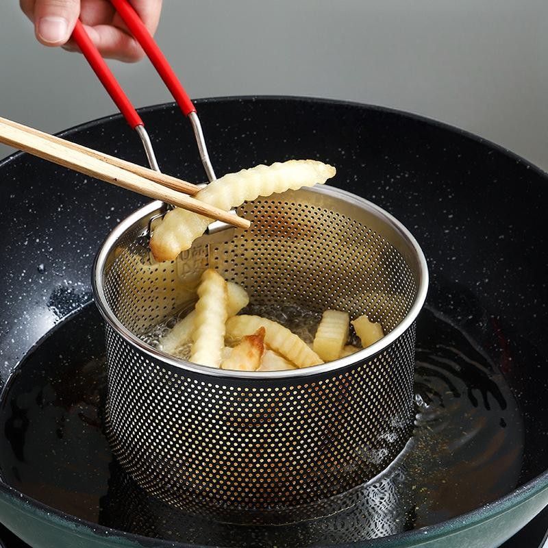 KOALA MINI Fryer หม้อกรอง Home KITCHEN Multi-Function  สแตนเลสสตีลน้ํามันทอดเครื่องใช้ในครัวเรือน - รูปที่ 6