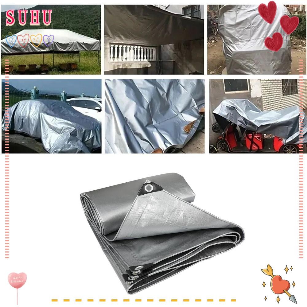SUHU ผ้าใบกันน้ํา PE, Camping เต็นท์เสื่อกันสาดกลางแจ้งผ้ากันฝน,ผ้ากันน้ํา Sun Shade 2mX3m ผ้าคลุมเฟ