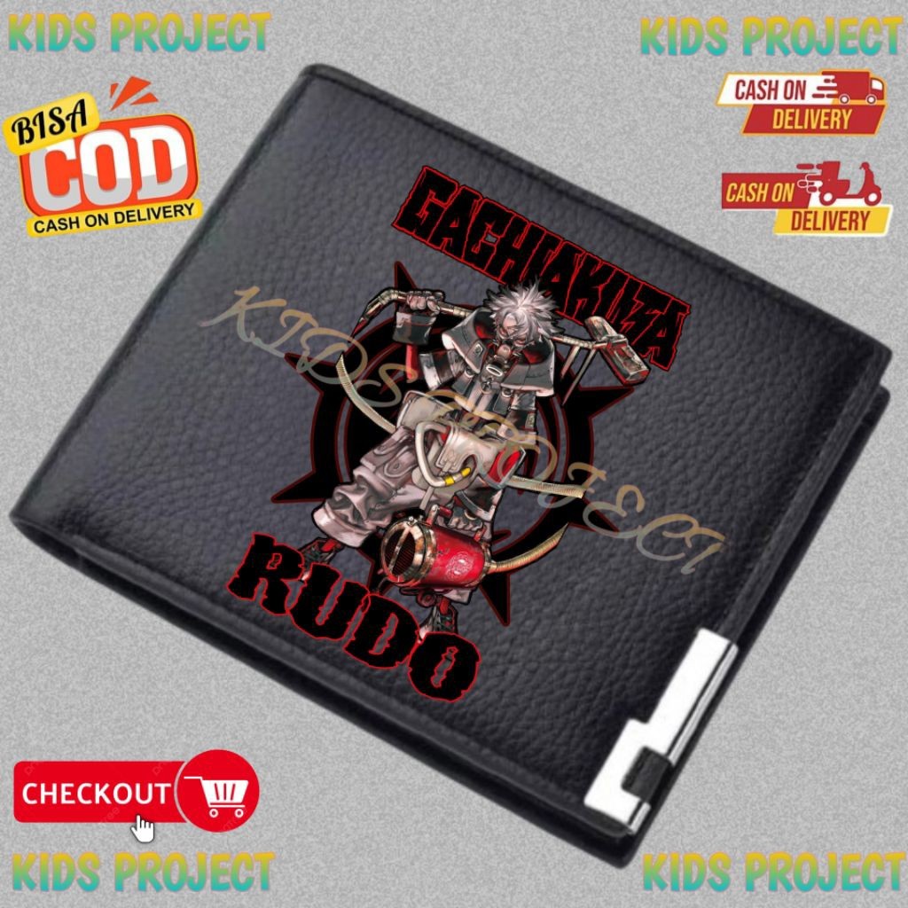 Rudo GACHIAKUTA กระเป๋าสตางค์เด็กอนิเมะใหม่