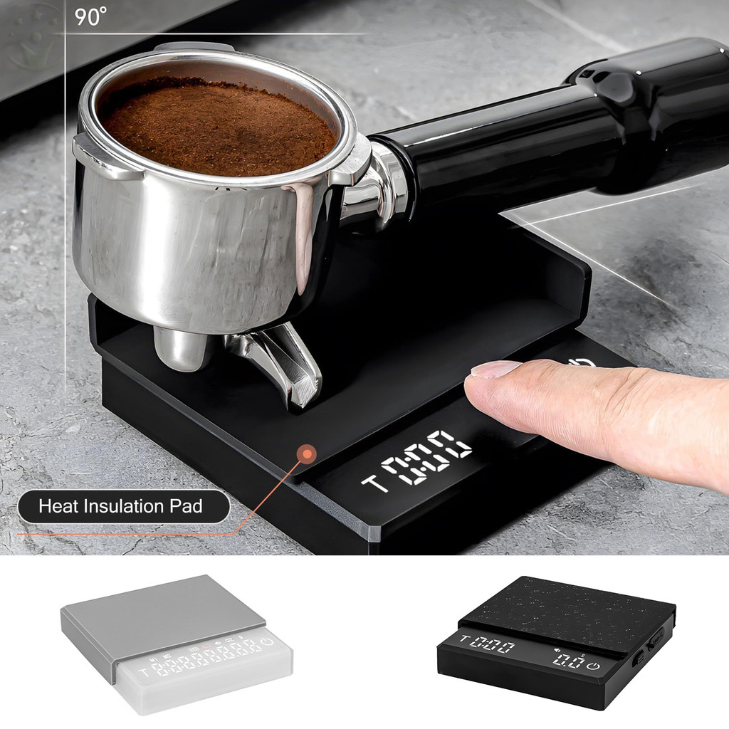 จัดส่งในพื้นที่+COD 2kg/0.1g Mini Coffee Scale with Timer, High Precision, Portable Electronic Kitch