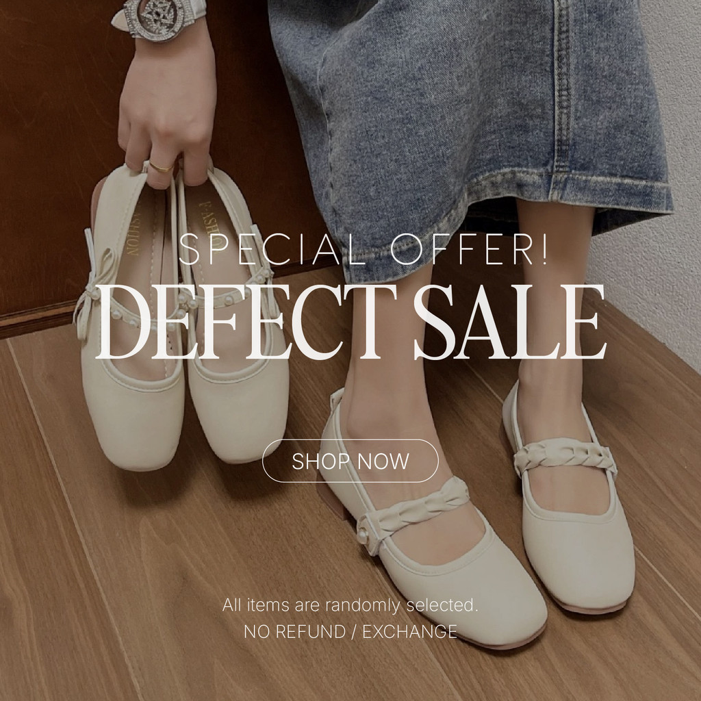 LVR Reject Goods Sandals/Flatshoes Reject Women Small ข้อบกพร่อง
