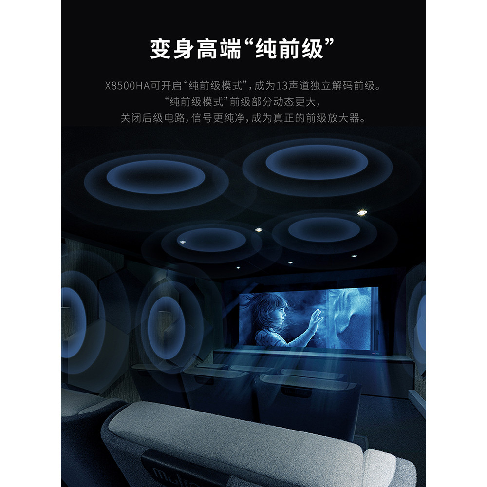 Denon/Denon AVC-X8500HA 13.2 ช่องเครื่องขยายเสียงในครัวเรือน Dolby Panoramic Sound Power Amplifier ค